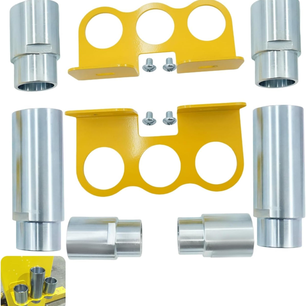 10315 Stack Truck Adapter Kit for Challenger Lifts CL10 E10 VS10 Four 3" & Two 6" Stack Adapters with Organizer for Challenger Two Post Automotive Lifts (2-3/8" 60mm pin dia.)
