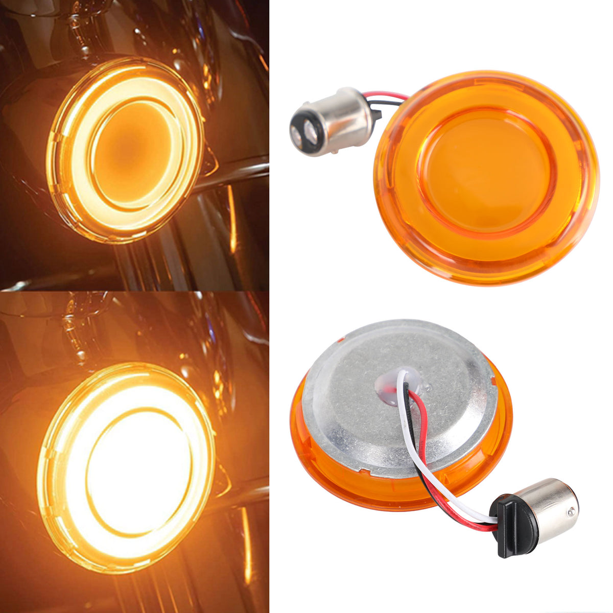 Touring Street Glide Electra Glide Yellow 1157 LED Brake Turn Signal Light
