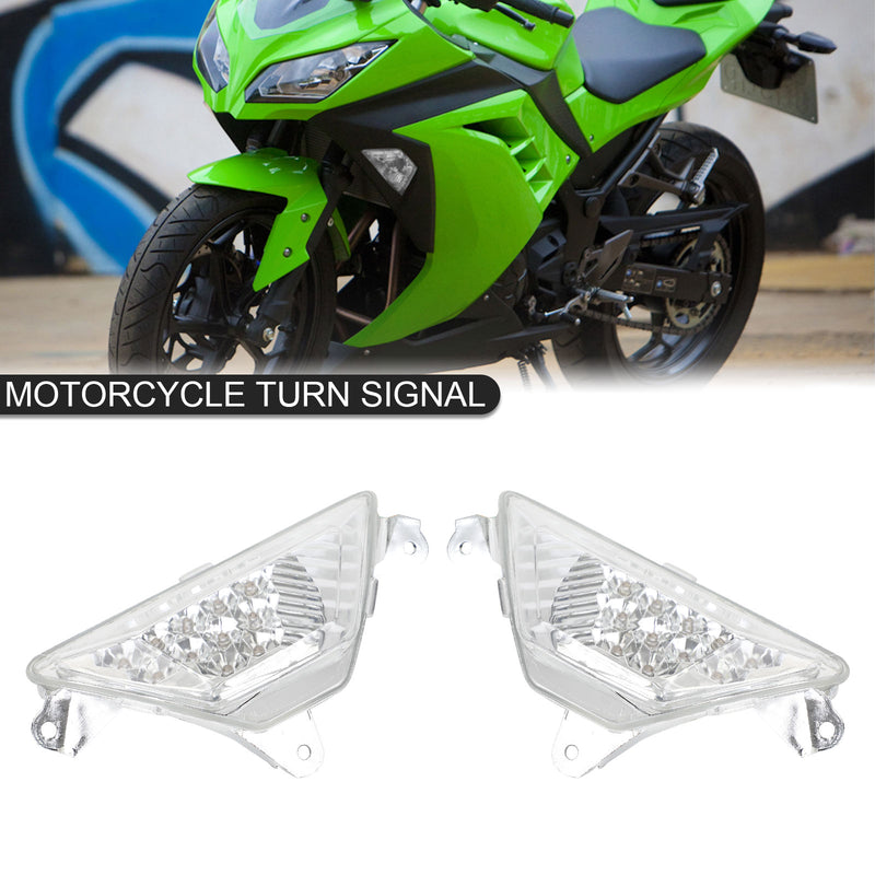 KAWASAKI NINJA 250 300 400 650 1000 ZX6R Clear LED Front Turn Signal Light