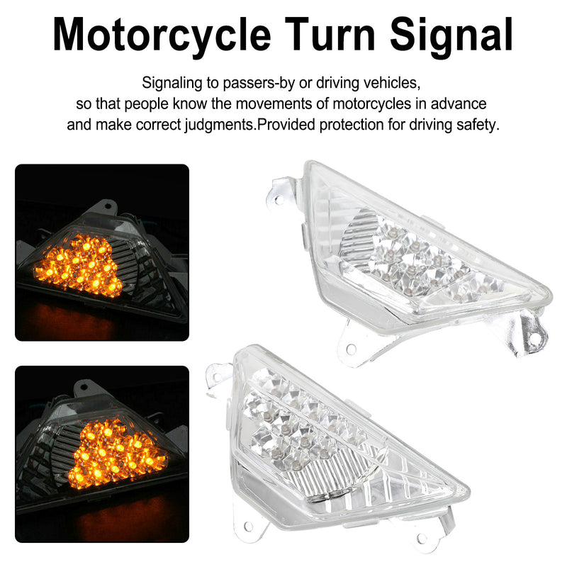 KAWASAKI NINJA 250 300 400 650 1000 ZX6R Clear LED Front Turn Signal Light