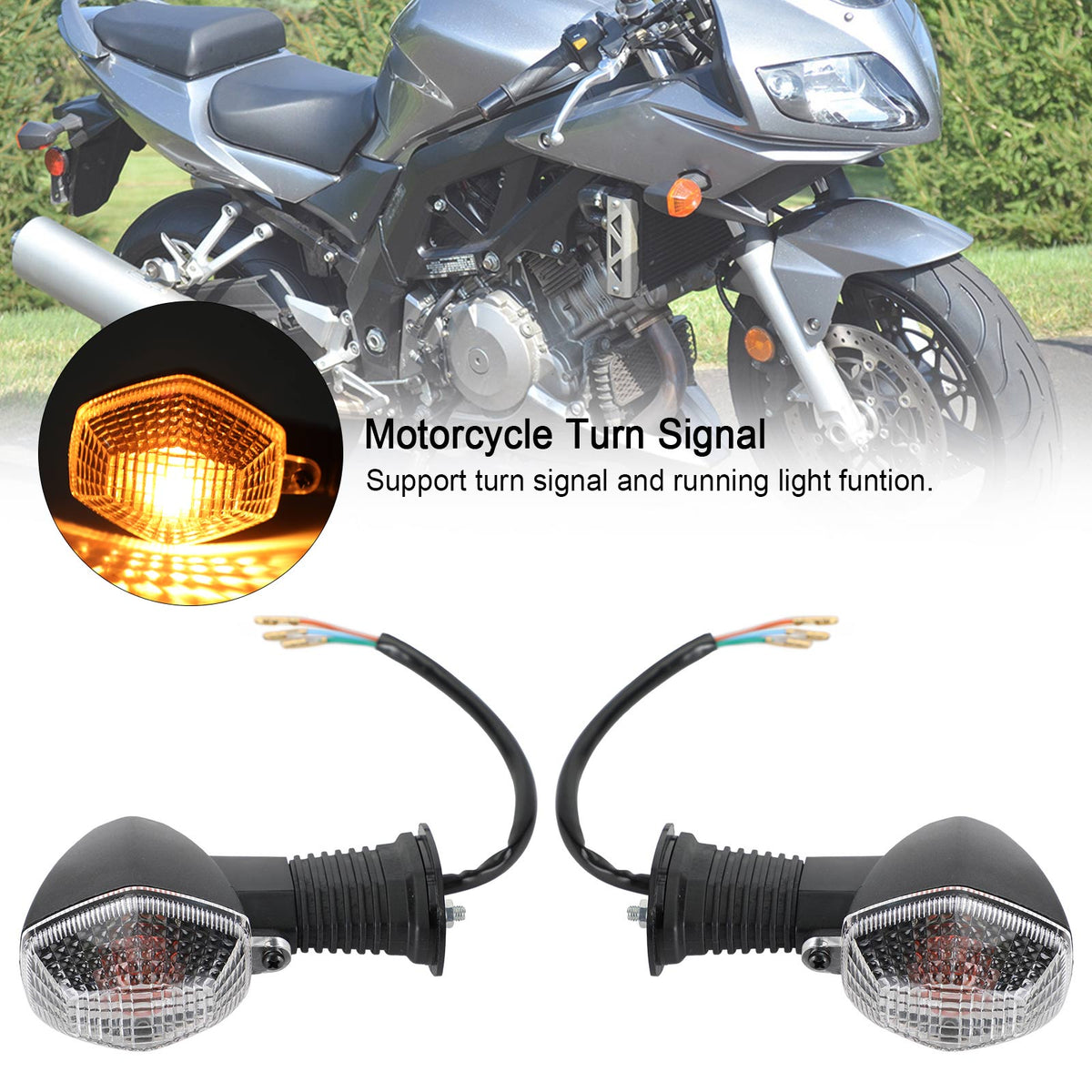 Suzuki DL650 DL1000 V-Strom DL Clear Turn Signal Blinker Indicator Lights