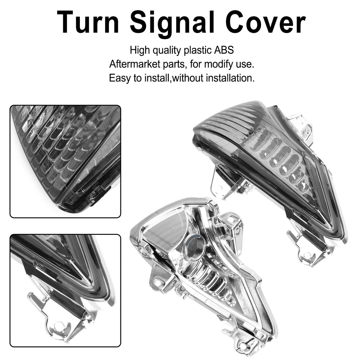 Kawasaki ER-6N EX650 Ninja 650 400R EX400 Smoke Front Turn Signals Cover