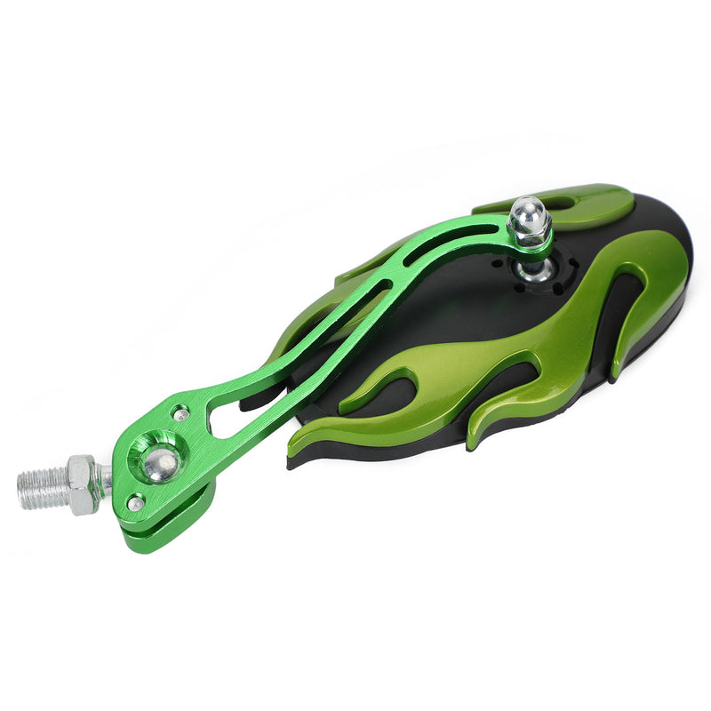 Universal Motorcycle Rearview Mirrors Rear View Mirror 8mm 10mm Green