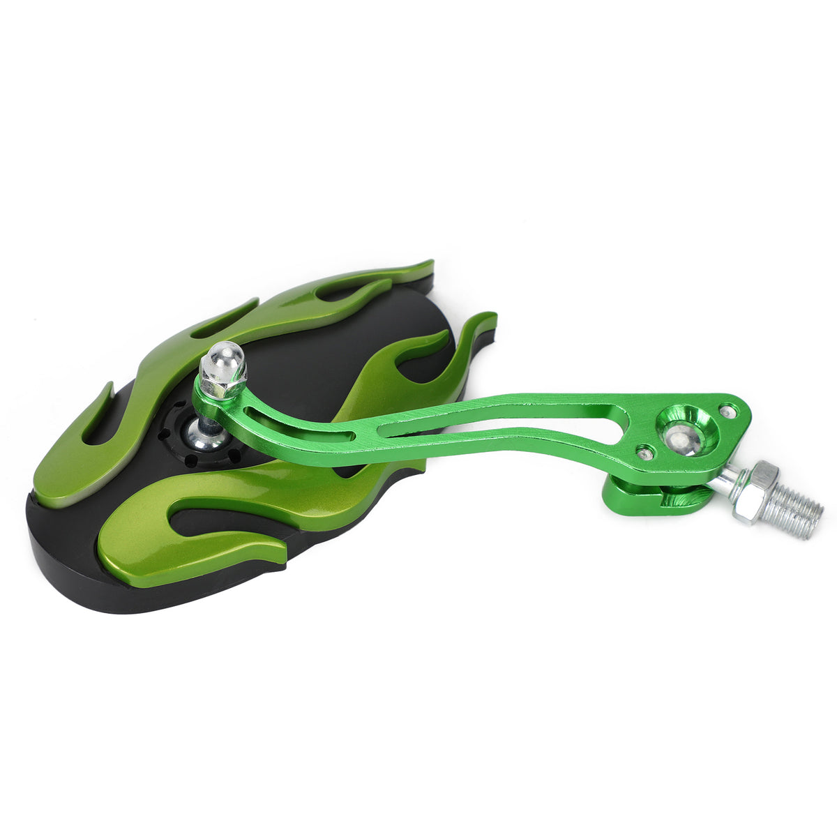 Universal Motorcycle Rearview Mirrors Rear View Mirror 8mm 10mm Green