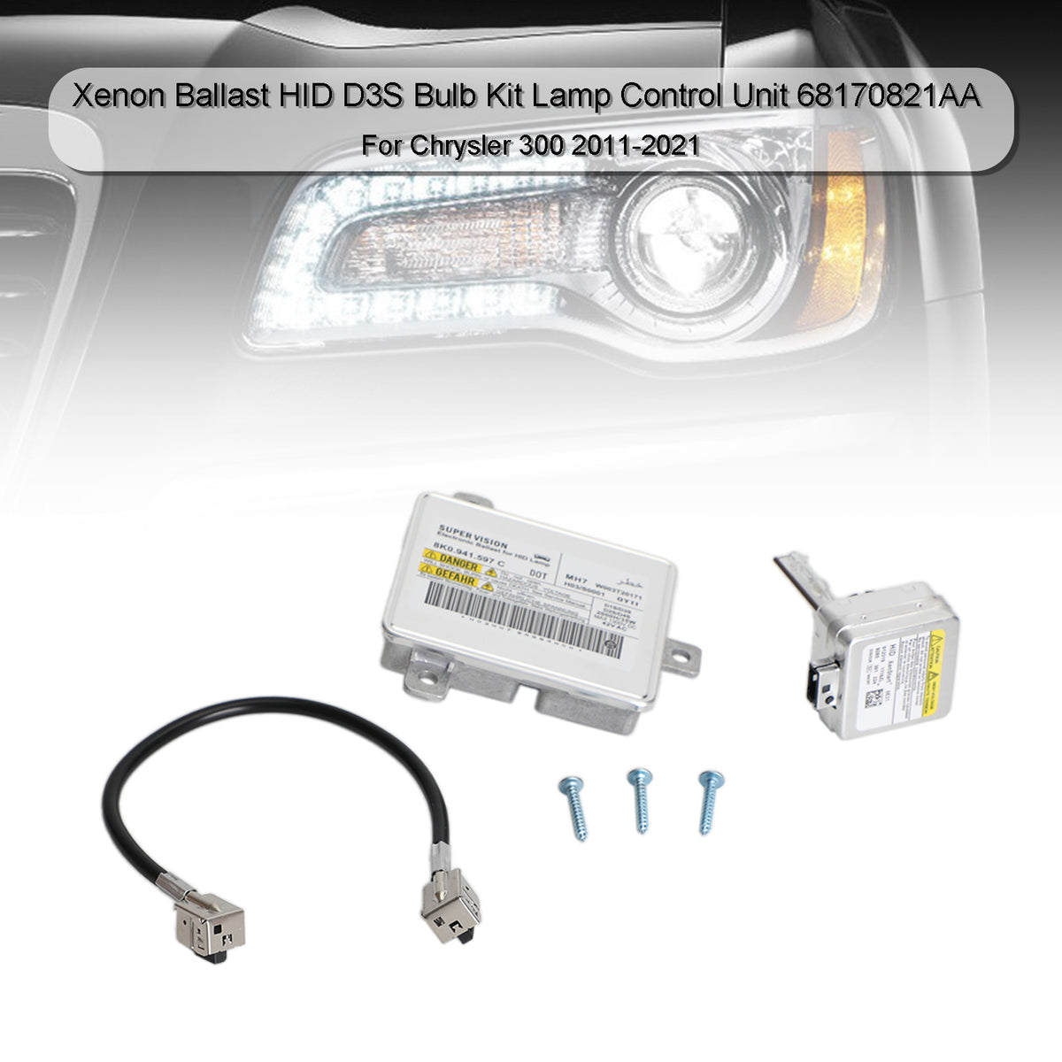 2011-2021 Chrysler 300 Xenon Ballast HID D3S Bulb  Lamp Control Unit 68170821AA