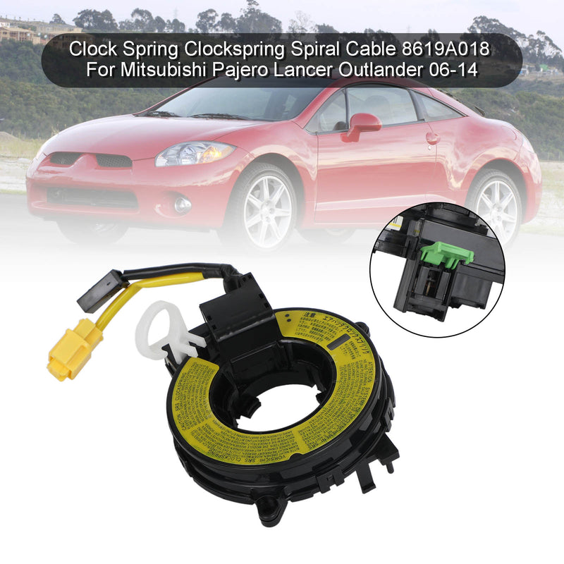 Mitsubishi Pajero Lancer Outlander 2006-2014 Clockspring Spiral Cable 8619A018