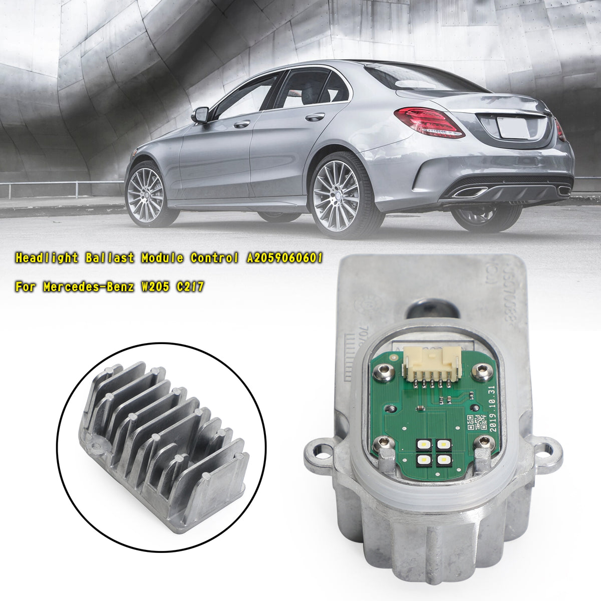 Mercedes-Benz W205 C217 Headlight Ballast Module Control A2059060601