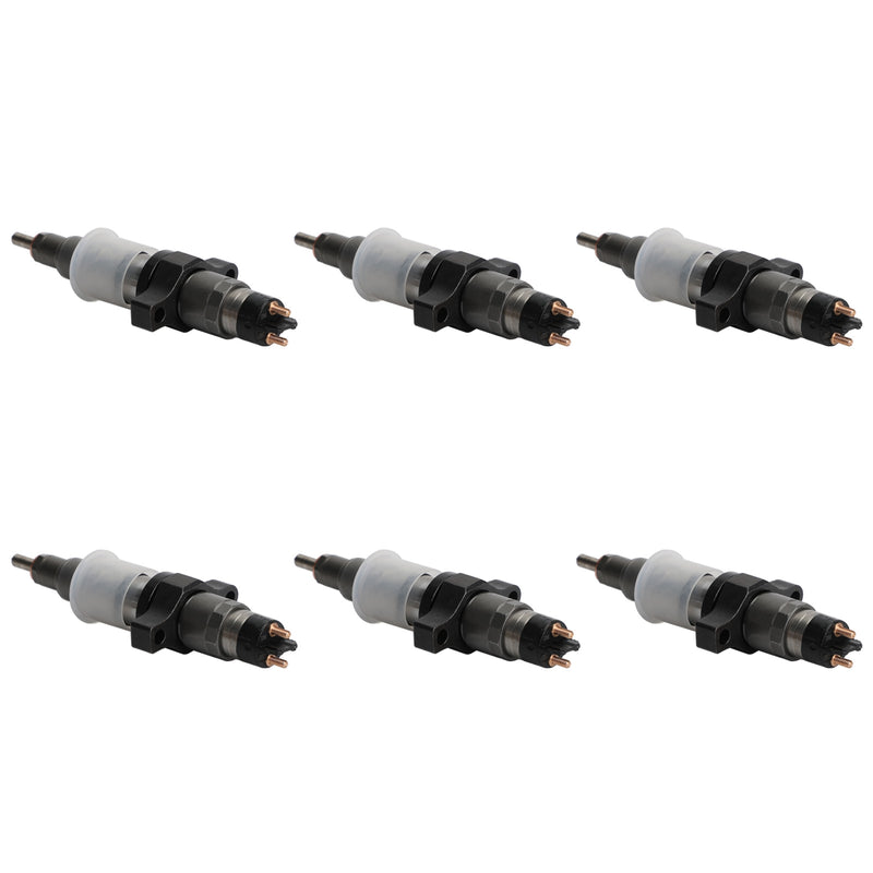 Ram Cummins 5.9L 2004-2009 DIESEL 6PCS Rail Fuel Injectors 0445120238