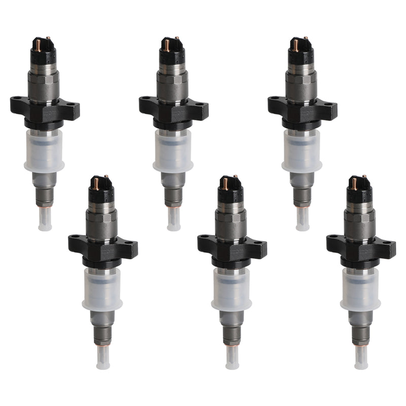 Ram Cummins 5.9L 2004-2009 DIESEL 6PCS Rail Fuel Injectors 0445120238