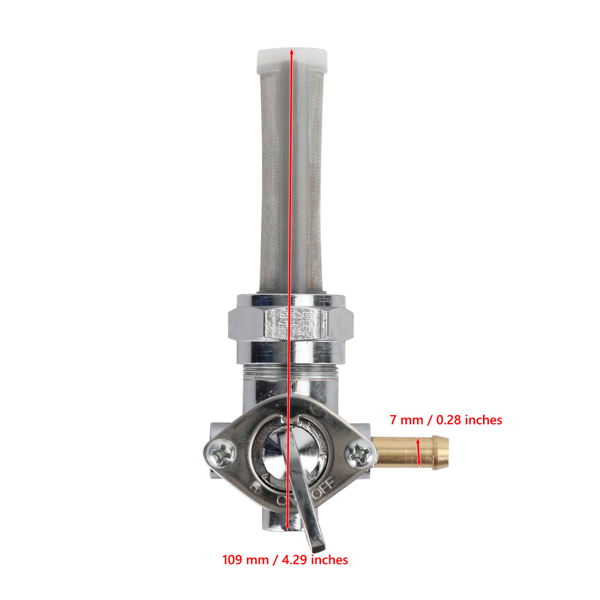 Softail Electra Glide Road King Petcock Fuel Valve Right Spigot 22mm