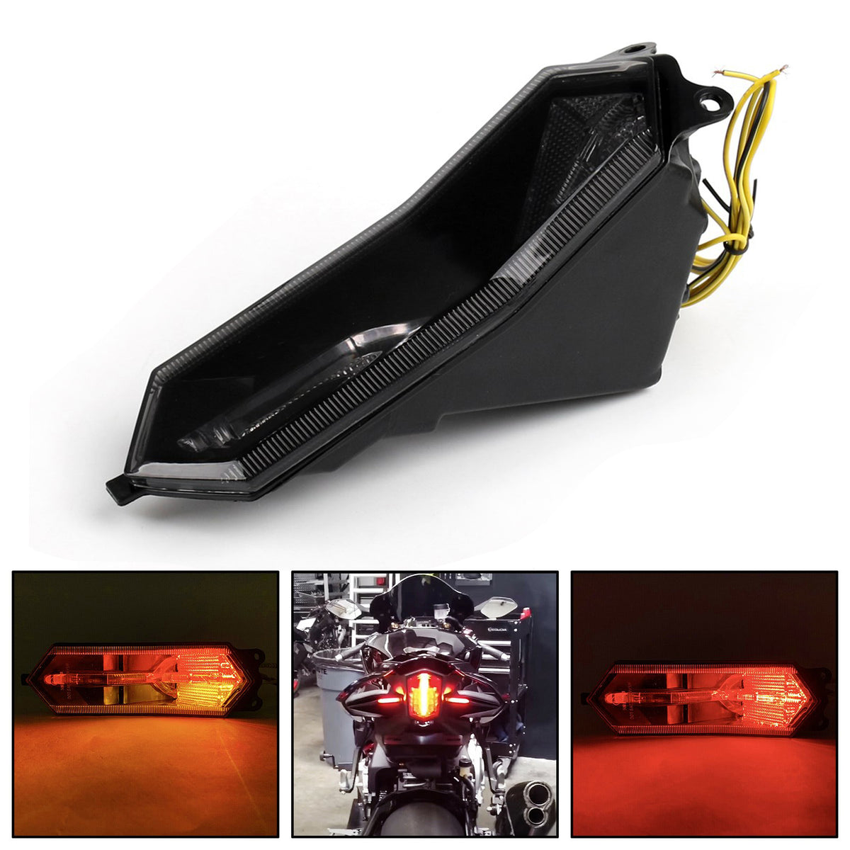 2015-2025 Yamaha YZF R6 R1 R1S R7 R9 Tail light Integrated Turn Signals