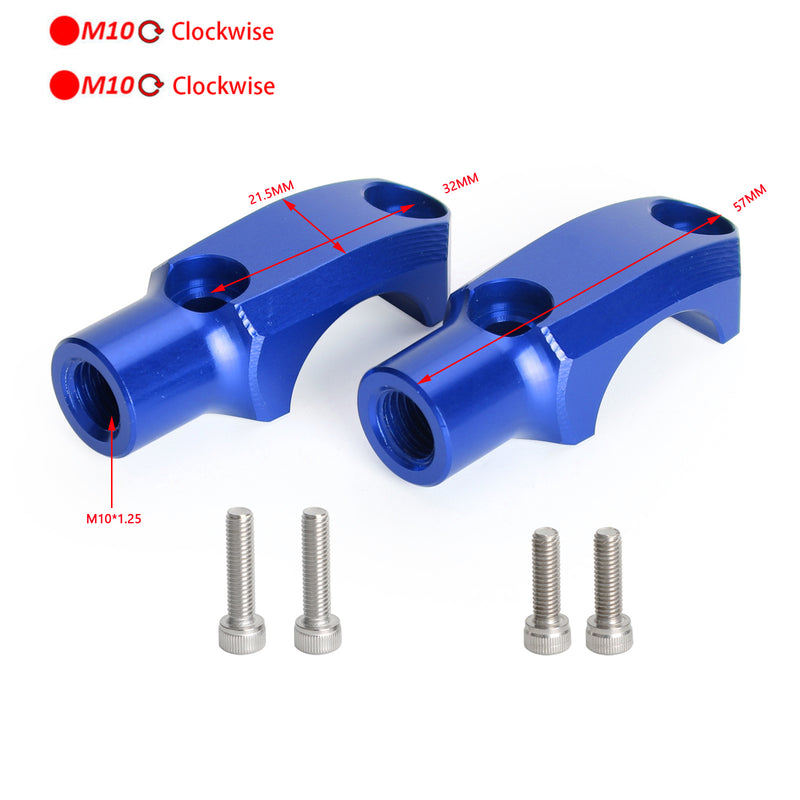for Suzuki CNC Master Cylinder Handlebar Clamp 10mm Mirror Mount 32mm Center