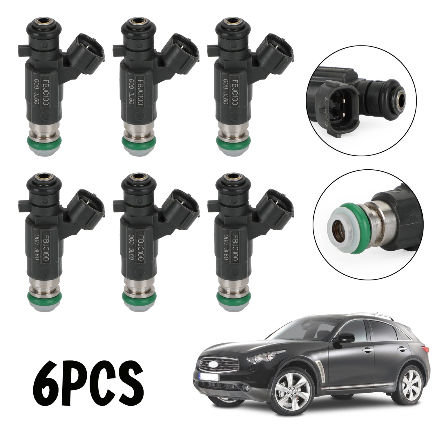 Nissan 350Z 2003-2004 Fit Infiniti G35 2003-2004 6PCS Fuel Injectors FBJC100