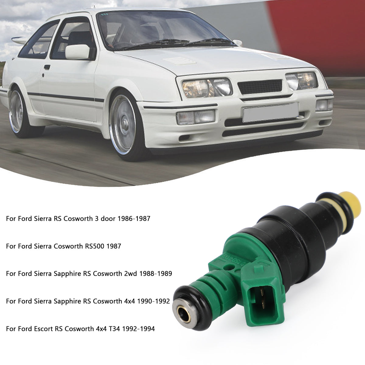 Ford Sierra Escort RS Cosworth 2.0T 1PCS Fuel Injectors 0280150803