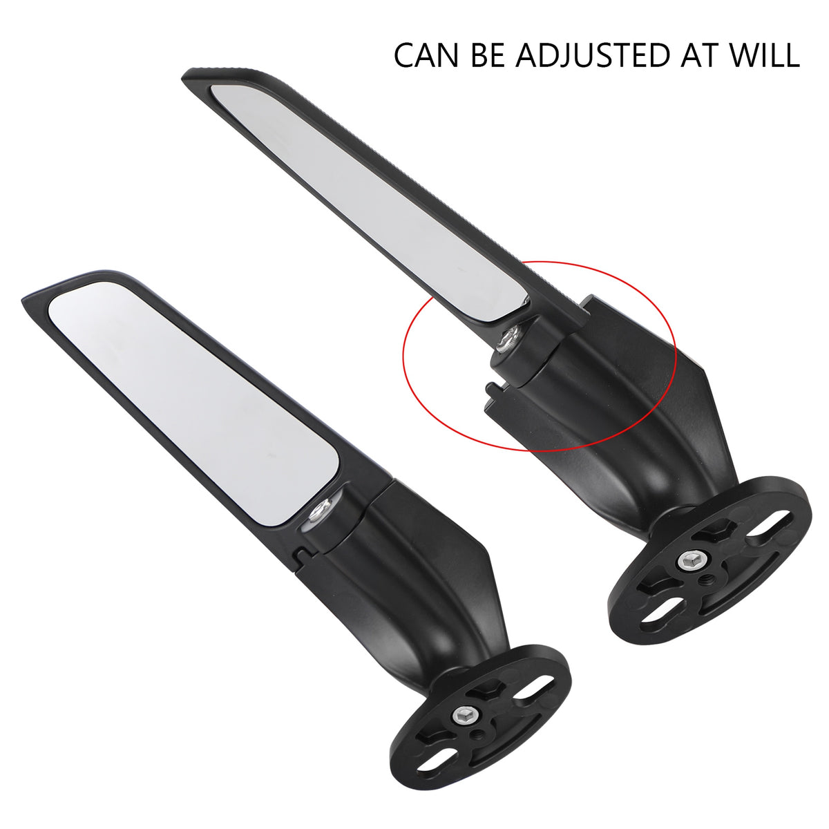 2011-2021 CBR250R Honda Adjustable Wing Fin Rearview Mirrors
