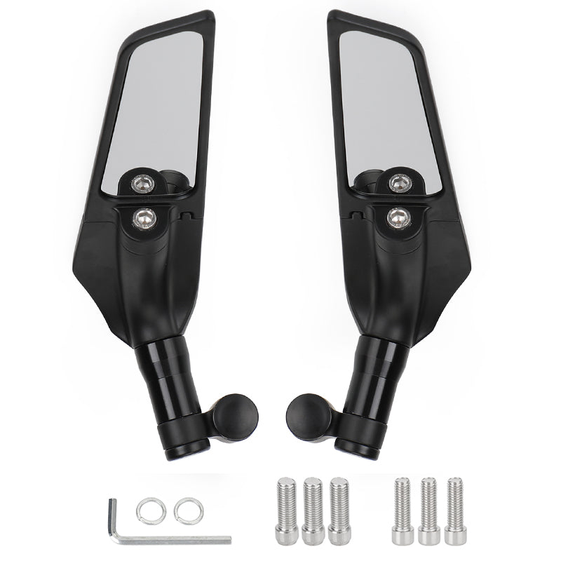 Yamaha MT01 MT03 MT07 MT09 MT10 MT125 Adjustable Wing Fin Rearview Mirrors