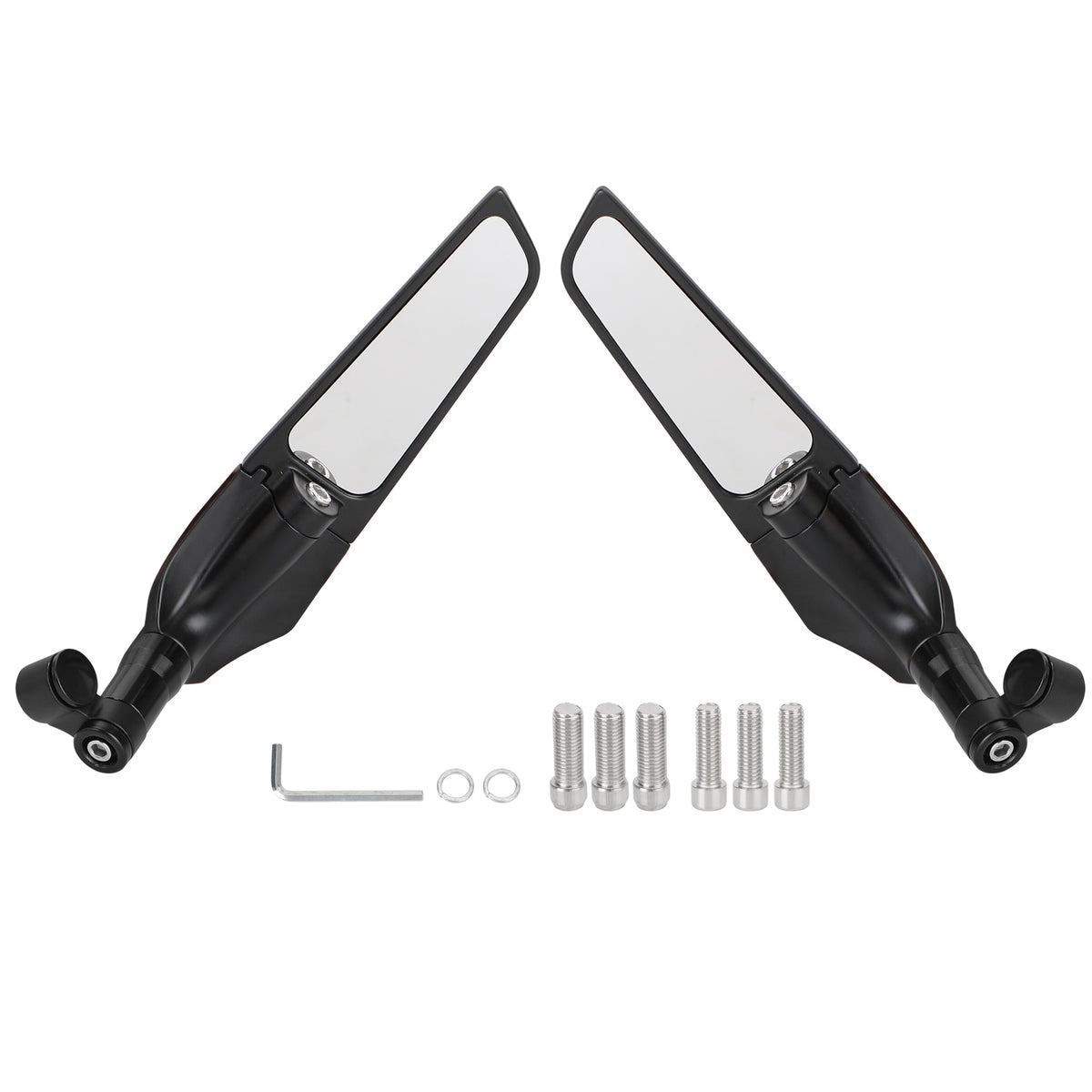 Yamaha MT01 MT03 MT07 MT09 MT10 MT125 Adjustable Wing Fin Rearview Mirrors