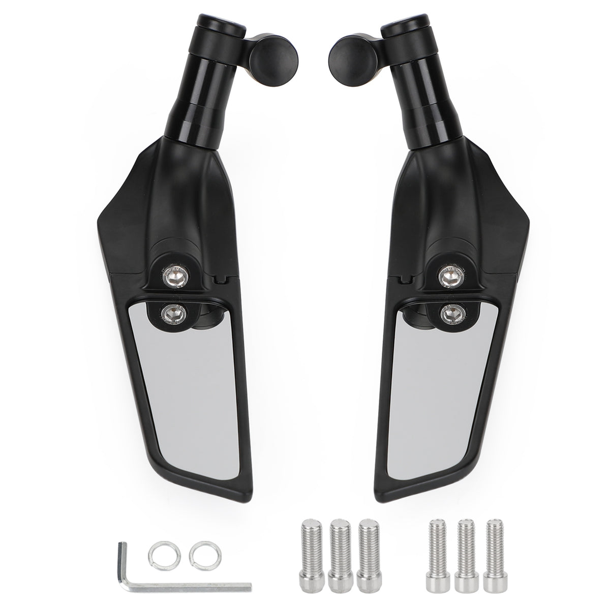 Yamaha MT01 MT03 MT07 MT09 MT10 MT125 Adjustable Wing Fin Rearview Mirrors