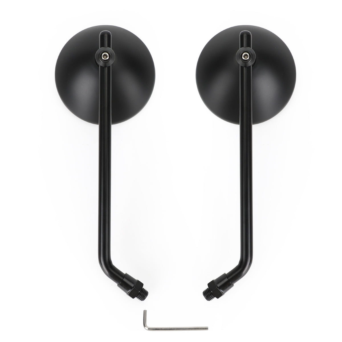 Cafe Classic Bobber Chopper Custom Tracker Mirror 3" Round Universal Black