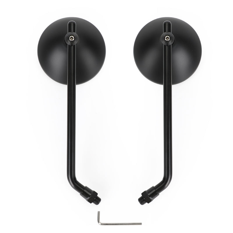 Cafe Classic Bobber Chopper Custom Tracker Mirror 3" Round Universal Black