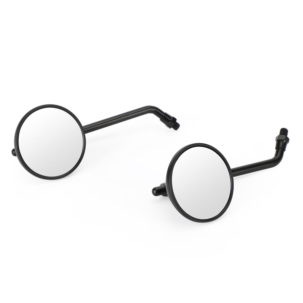 Cafe Classic Bobber Chopper Custom Tracker Mirror 3" Round Universal Black