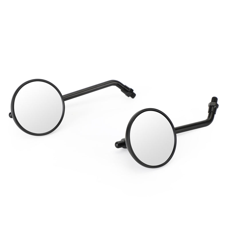 Cafe Classic Bobber Chopper Custom Tracker Mirror 3" Round Universal Black