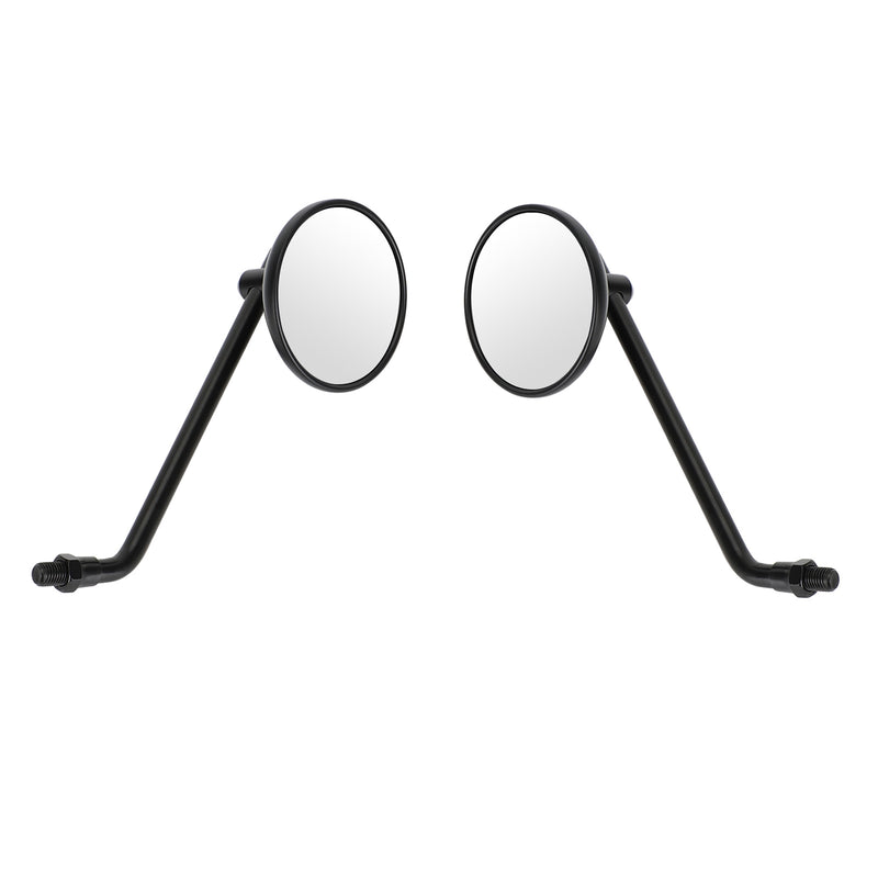 Cafe Classic Bobber Chopper Custom Tracker Mirror 3" Round Universal Black