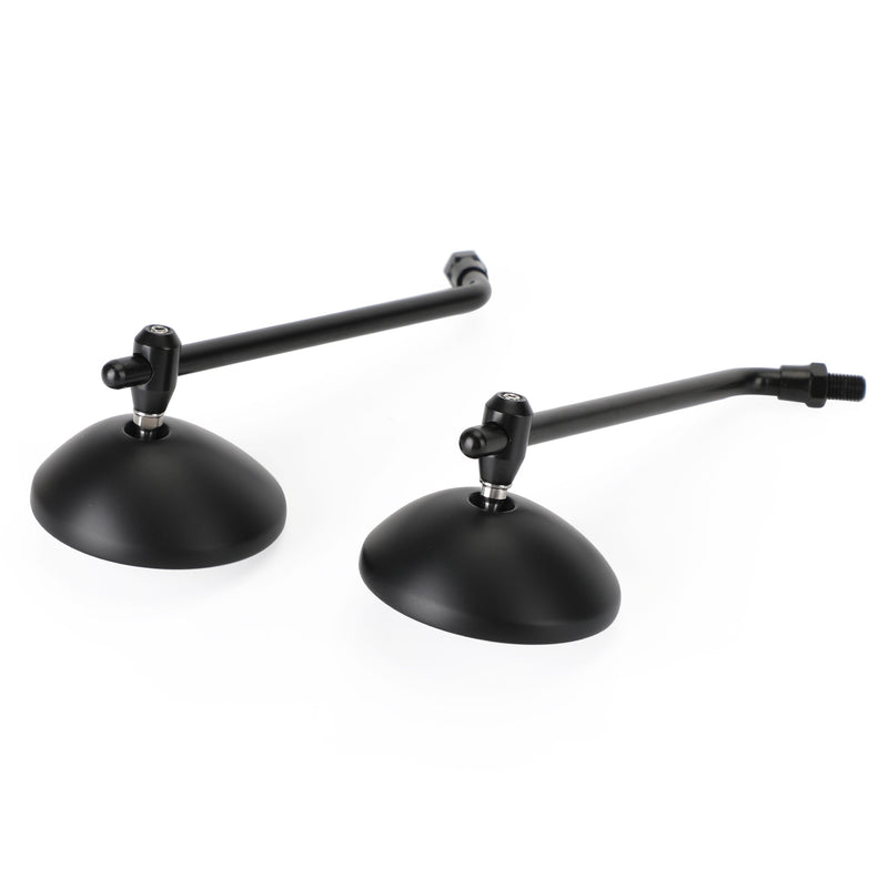 Cafe Classic Bobber Chopper Custom Tracker Mirror 3" Round Universal Black