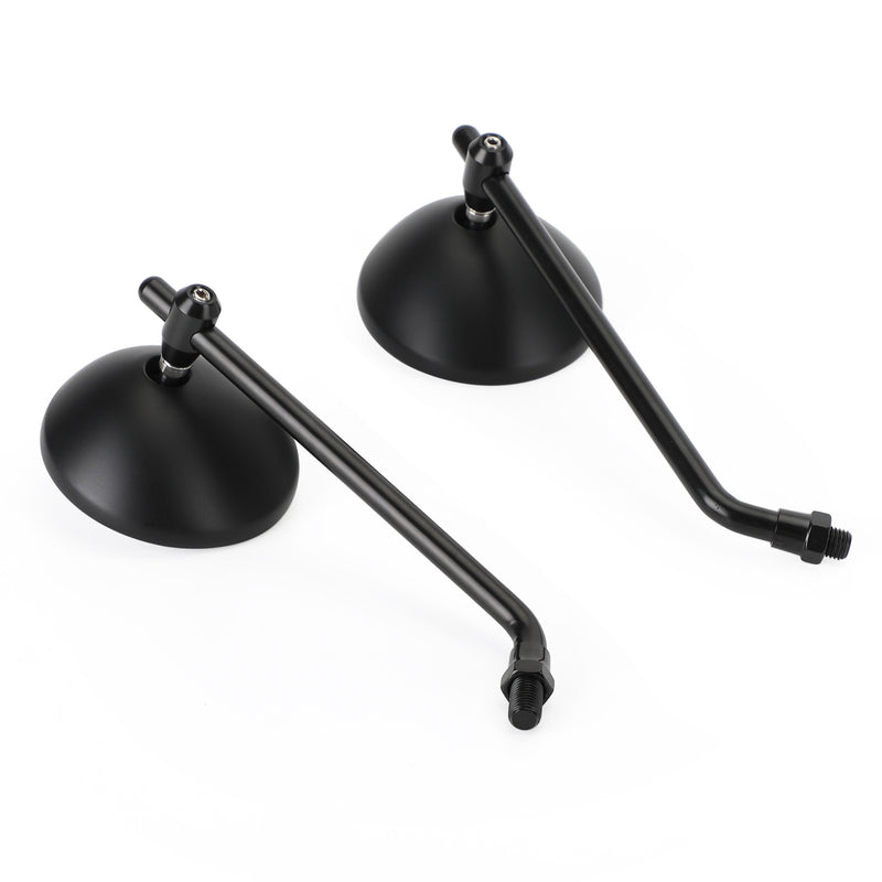 Cafe Classic Bobber Chopper Custom Tracker Mirror 3" Round Universal Black
