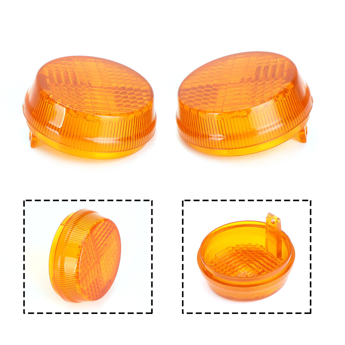 Honda Shadow Spirit VT750 Vulcan VN Amber Turn Signal Light Lenses Cover