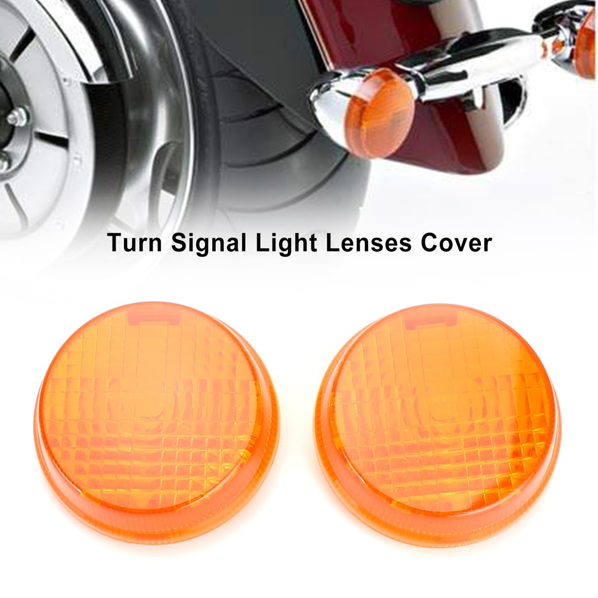 Honda Shadow Spirit VT750 Vulcan VN Amber Turn Signal Light Lenses Cover