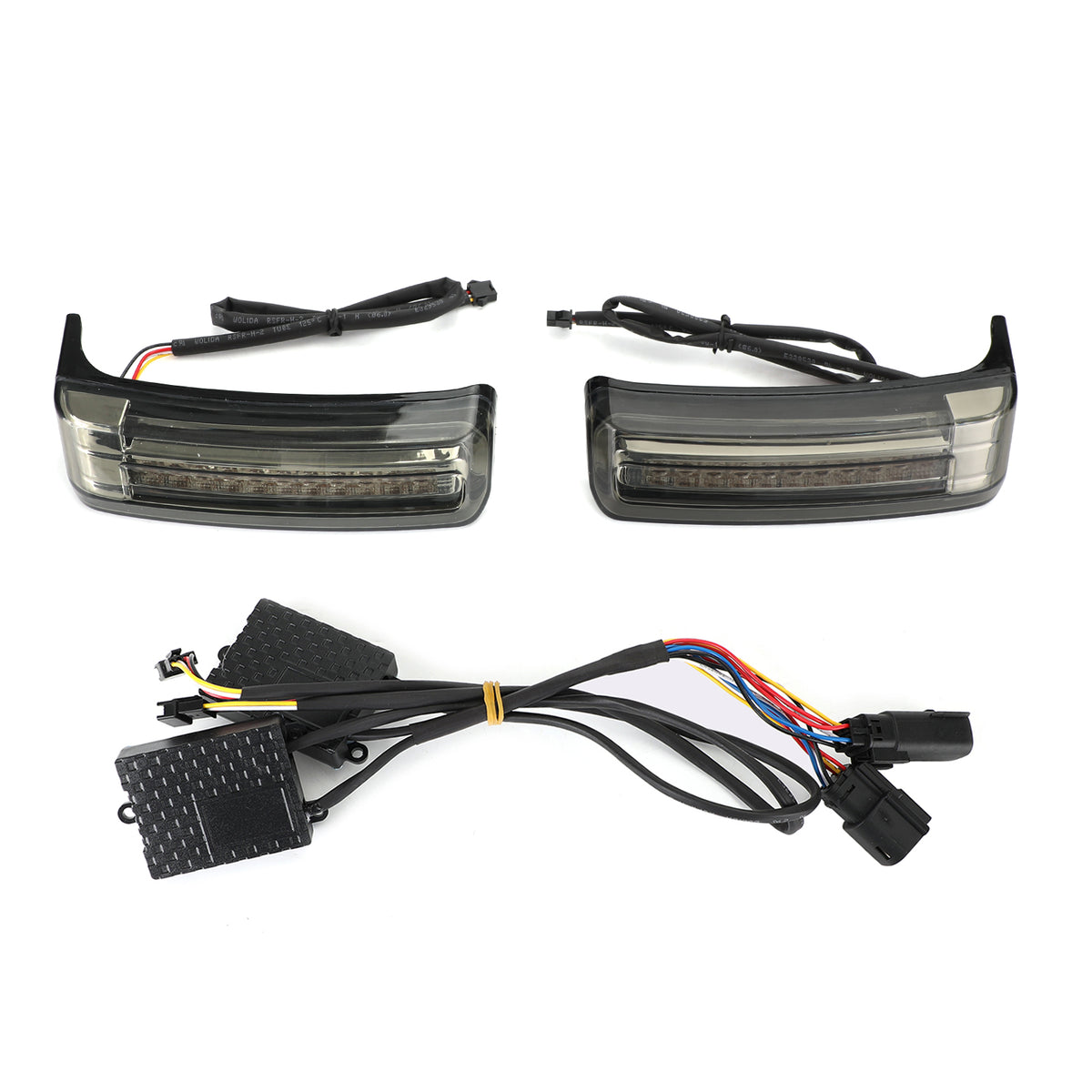 Touring 2014-2021 Smoke LED Saddlebag Saddle Bags Run Brake Turn Lamp Lights