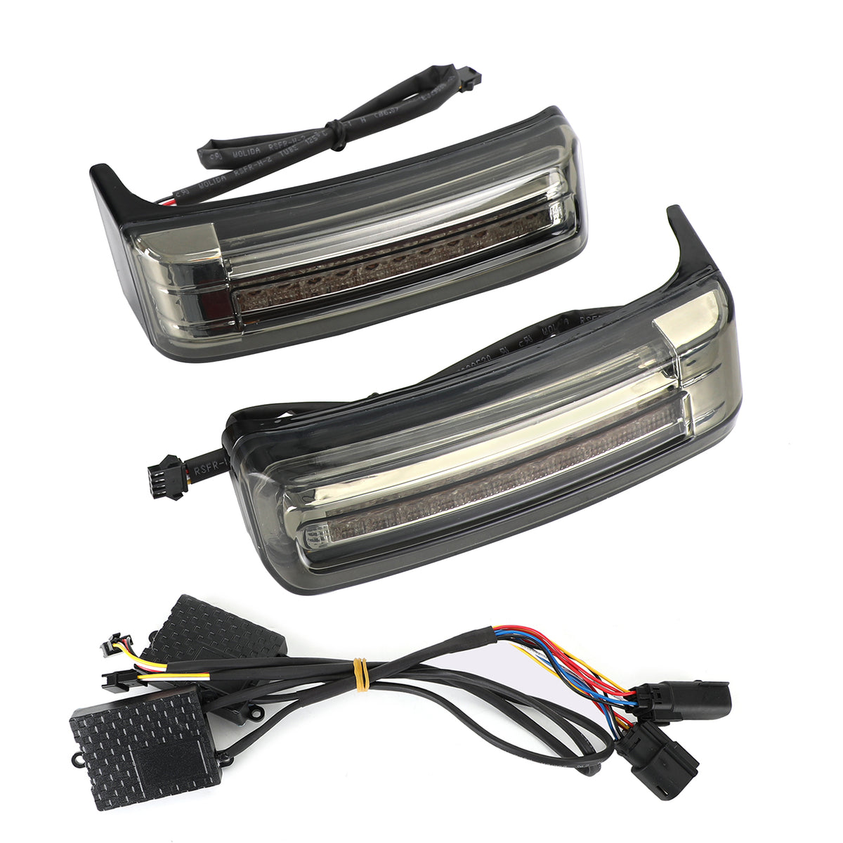 Touring 2014-2021 Smoke LED Saddlebag Saddle Bags Run Brake Turn Lamp Lights