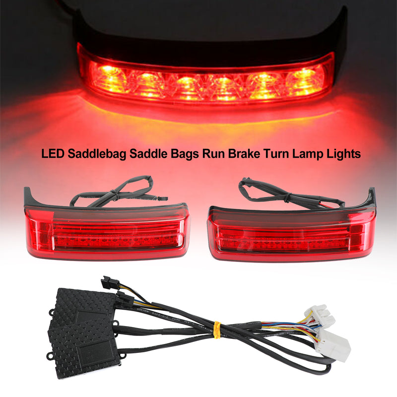 Touring 1996-2013 LED Saddlebag Saddle Bags Run Brake Turn Lamp Lights