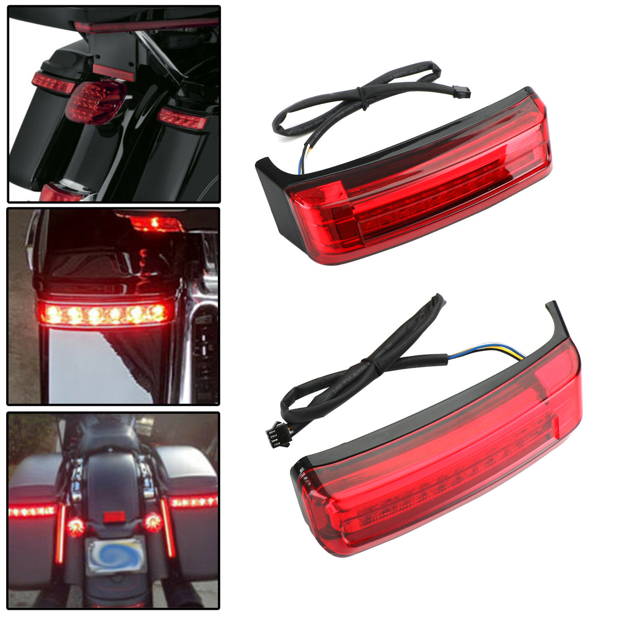 Touring 1996-2013 LED Saddlebag Saddle Bags Run Brake Turn Lamp Lights