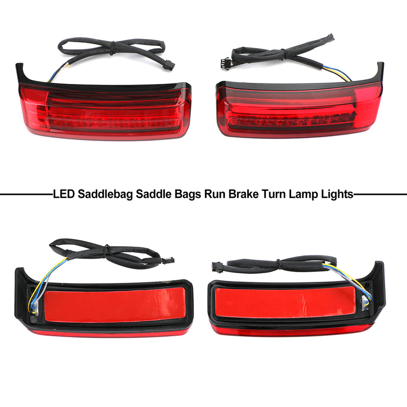 Touring 1996-2013 LED Saddlebag Saddle Bags Run Brake Turn Lamp Lights