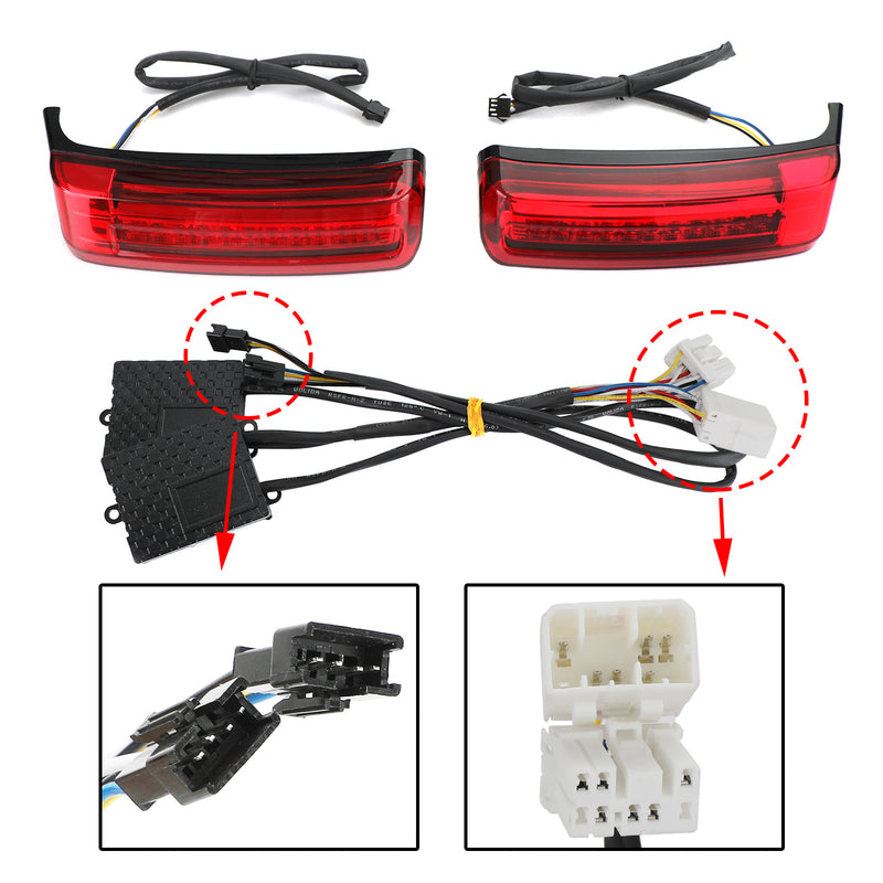 Touring 1996-2013 LED Saddlebag Saddle Bags Run Brake Turn Lamp Lights