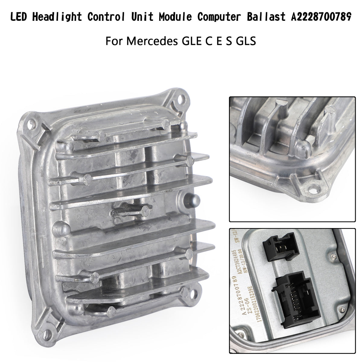 Mercedes GLE C E S LED Headlight Control Module Computer Ballast A2228700789
