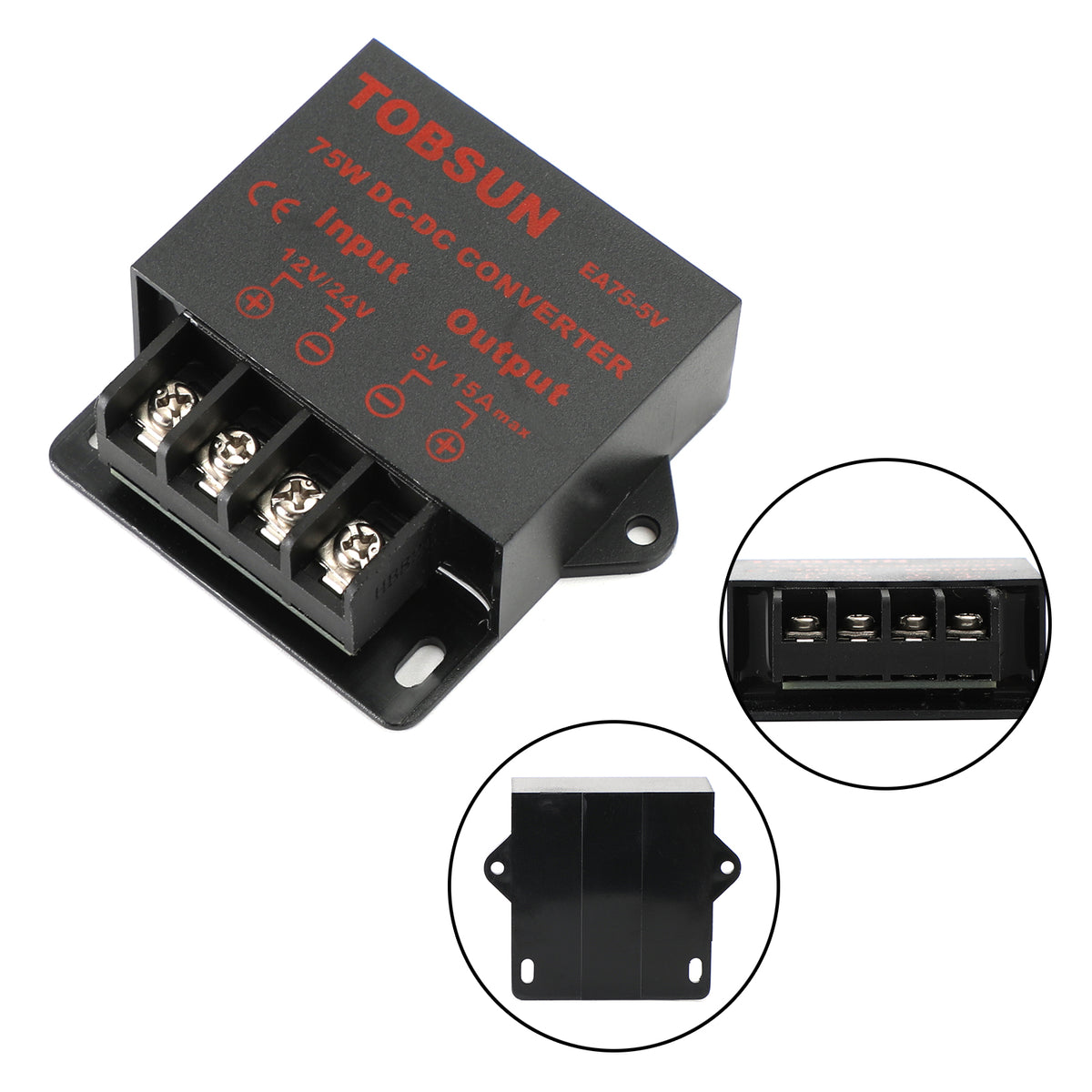 DC 12V/24V Step Down To DC 5V 15A 75W Voltage Regulator Reducer Power Converter