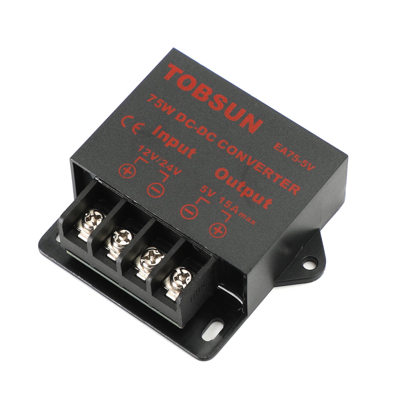 DC 12V/24V Step Down To DC 5V 15A 75W Voltage Regulator Reducer Power Converter