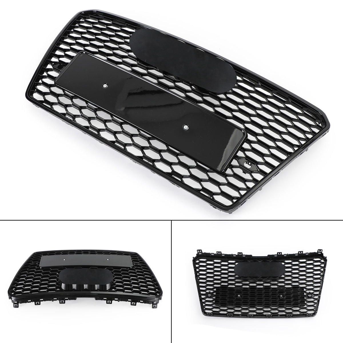 Audi A7/S7 2012-2015 Black RS7 Style Honeycomb Sport Mesh Hex Grille Grill