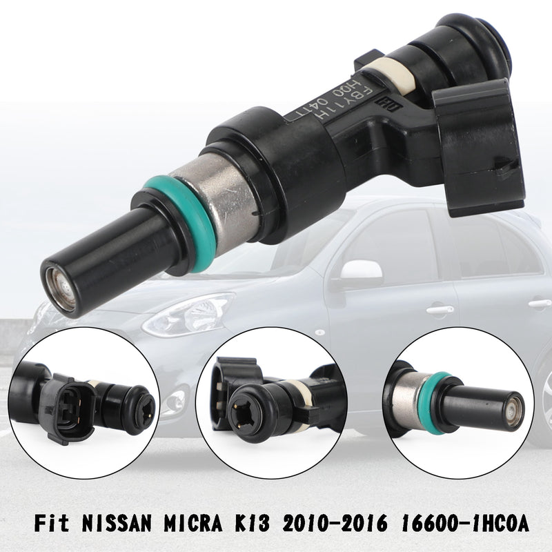 NISSAN MICRA K13 2010-2016 16600-1HC0A 1PCS Fuel Injectors FBY11H0 FBY1010