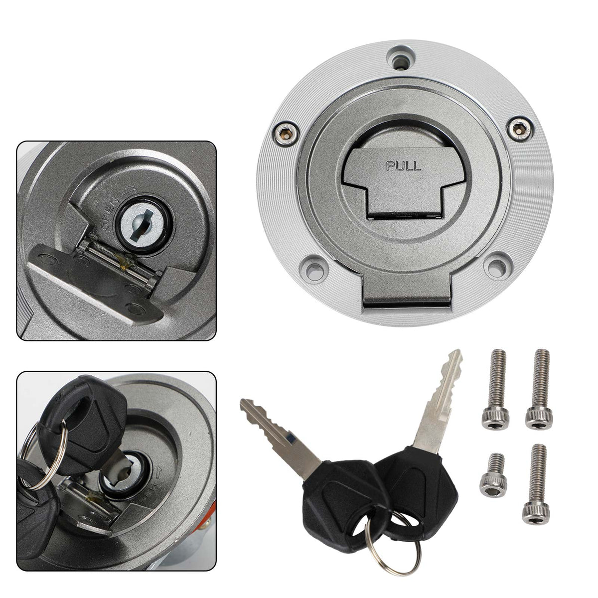 Yamaha FZ1 FZ6 FZ8 N S YZF R1 R6 XJR1300 FJR1300 Fuel Gas Tank Cap w/Keys
