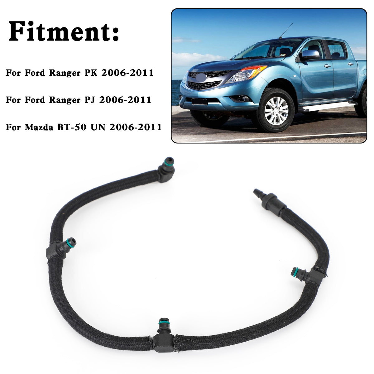Mazda BT-50 UN Ford Ranger PK PJ Fuel Injector Return Hose WE011349Y