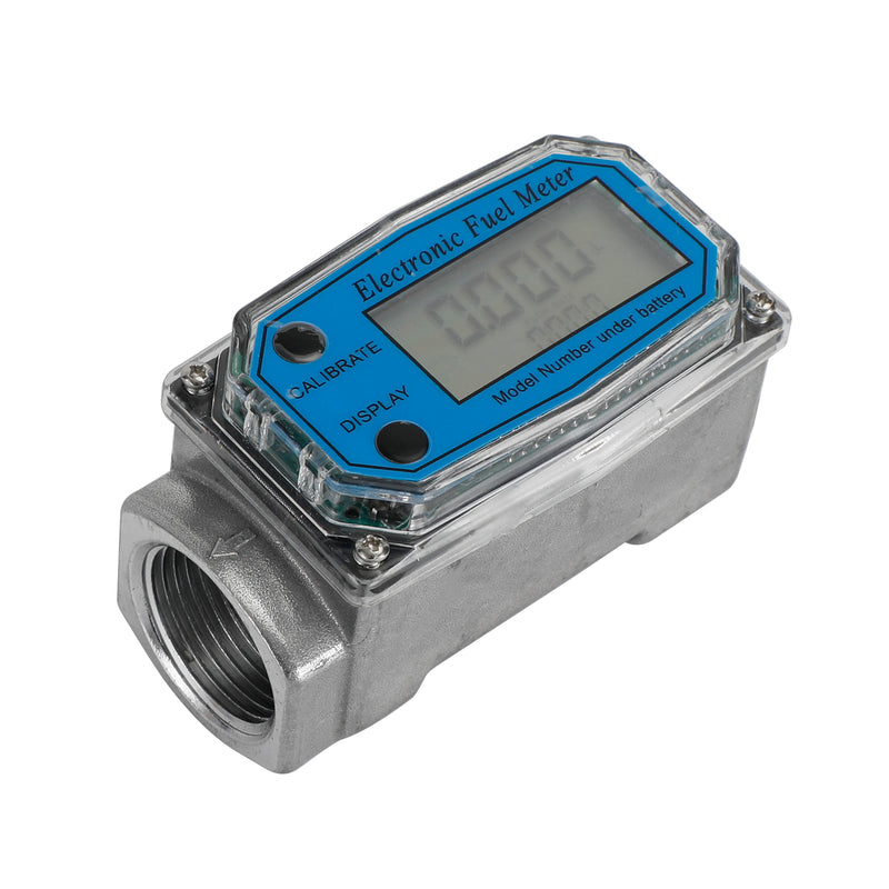 1Inch Turbine Digital Diesel Fuel Flow Meter Oval Gear Flow Gauge BSPT/NPT