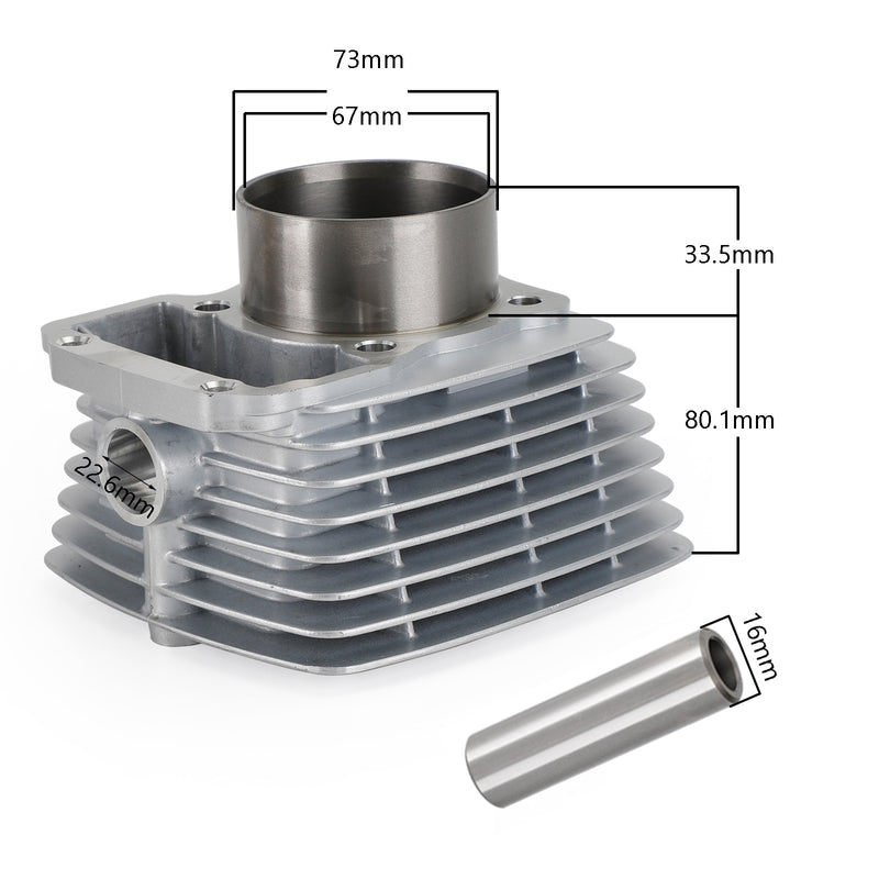 Zongshen 250cc ATV Dirt Bike Roketa Coolster CG250 Cylinder Kit Air Cooled