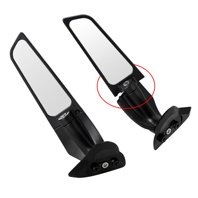 Yamaha YZF R6 2017-2021 YZF R7 2021-2022 Adjustable Wing Fin Rearview Mirrors