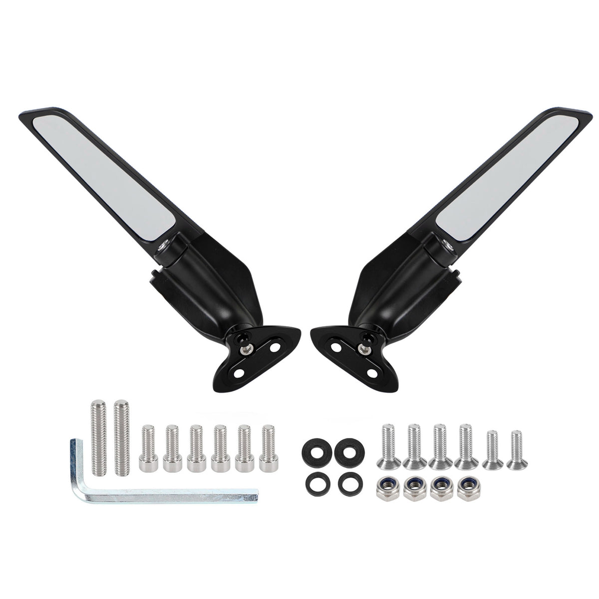 Yamaha YZF R1 R1M 2015-2019 Adjustable Wing Fin Rearview Mirrors