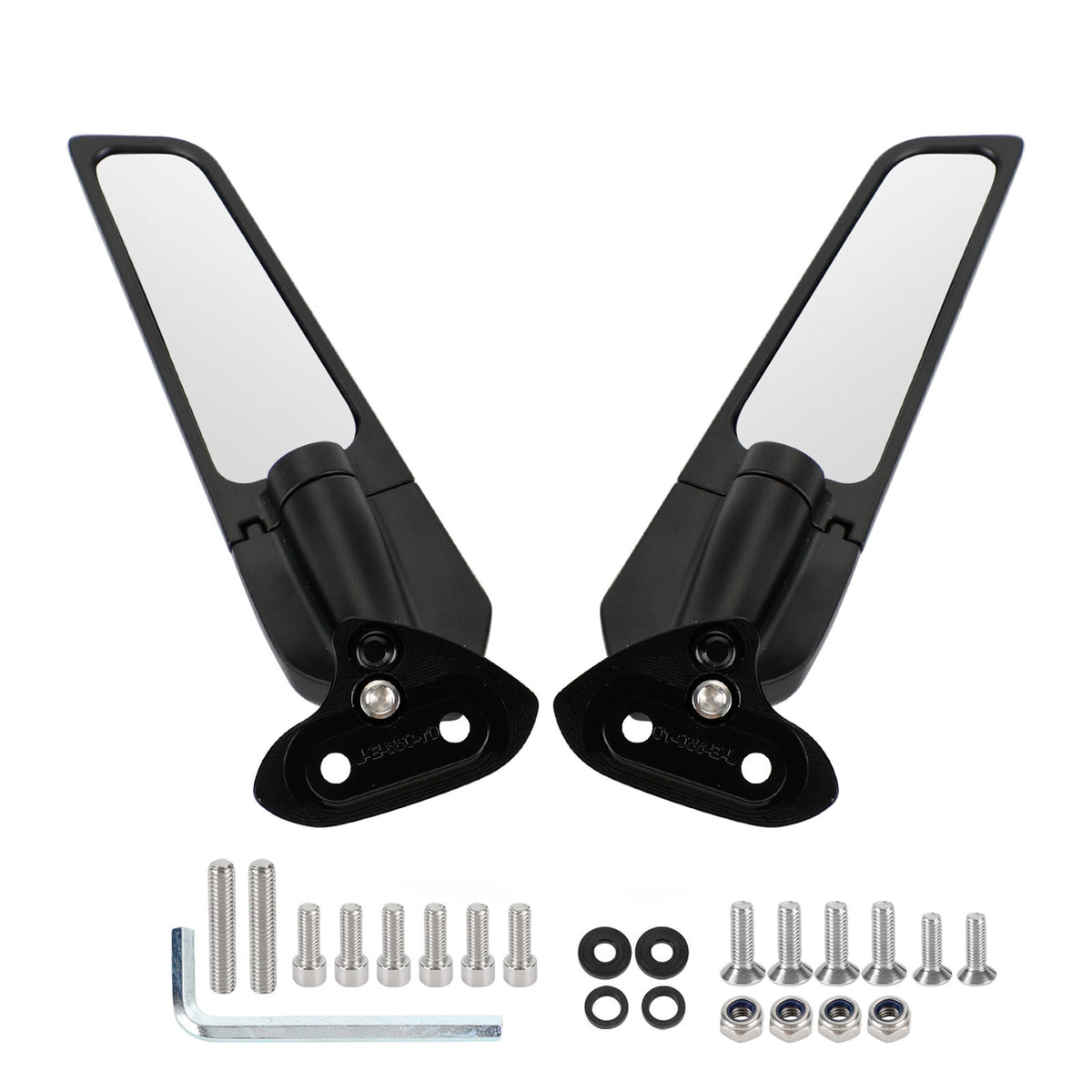 Yamaha YZF R1 R1M 2015-2019 Adjustable Wing Fin Rearview Mirrors