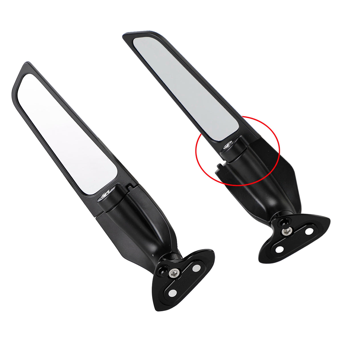 Yamaha YZF R1 R1M 2015-2019 Adjustable Wing Fin Rearview Mirrors